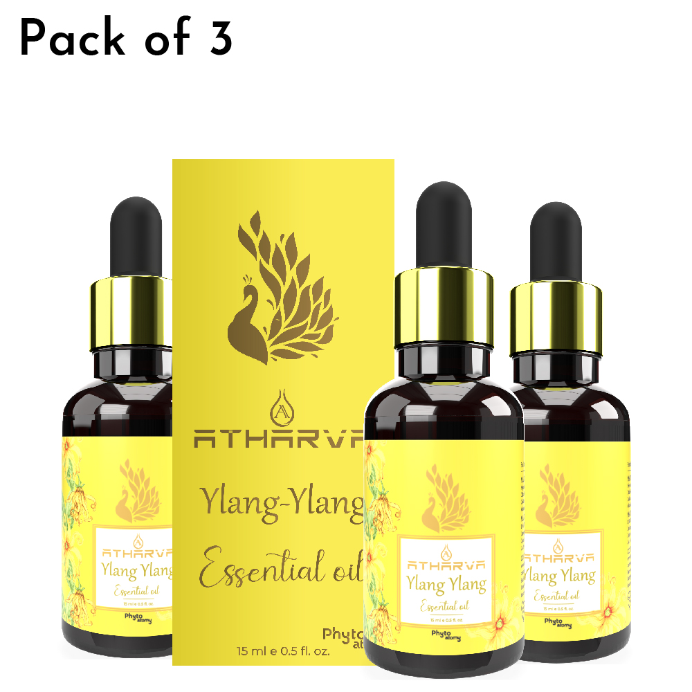 Atharva Ylang Ylang Essential Oil (15ml) Pack Of 3